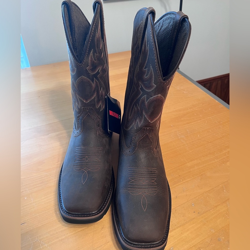 Wolverine Rancher Square Toe Boots -New